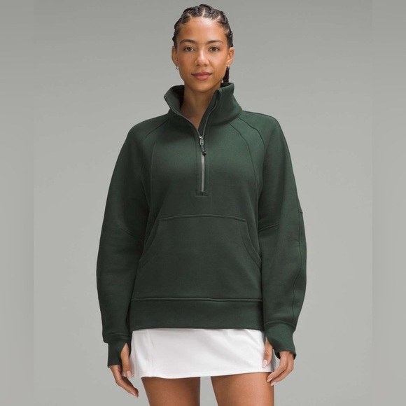 lululemon athletica Tops - Lululemon Scuba Oversized Funnel-Neck Half Zip